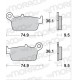 PLAQUETTES DE FREINS SBS 604 SI