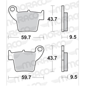 PLAQUETTES DE FREINS SBS 777 SI