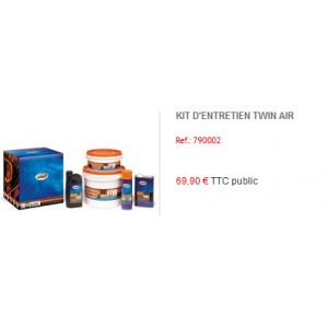 KIT NETTOYAGE FILTRE TWIN AIR